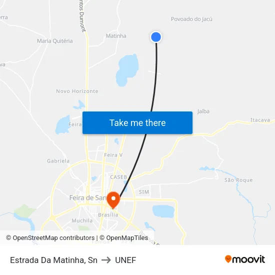 Estrada Da Matinha, Sn to UNEF map
