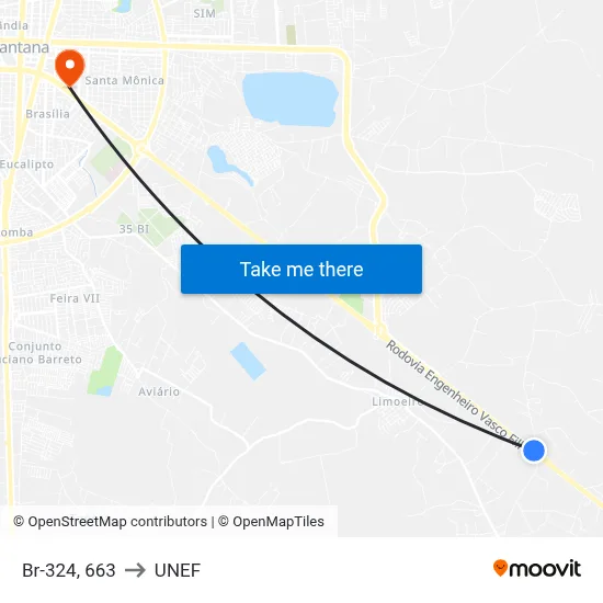 Br-324, 663 to UNEF map