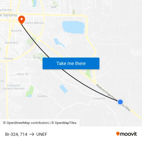 Br-324, 714 to UNEF map