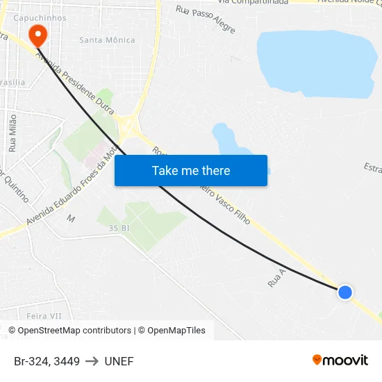 Br-324, 3449 to UNEF map