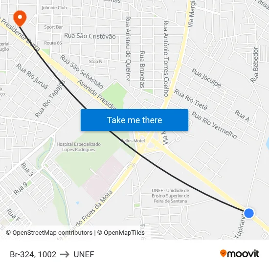 Br-324, 1002 to UNEF map