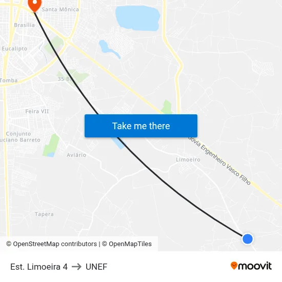 Est. Limoeira 4 to UNEF map