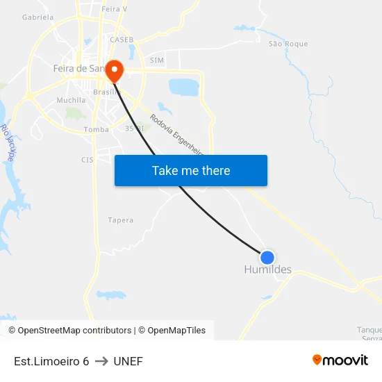 Est.Limoeiro 6 to UNEF map