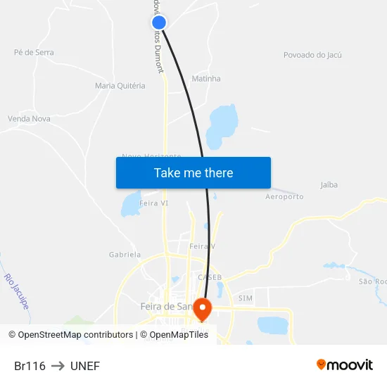 Br116 to UNEF map