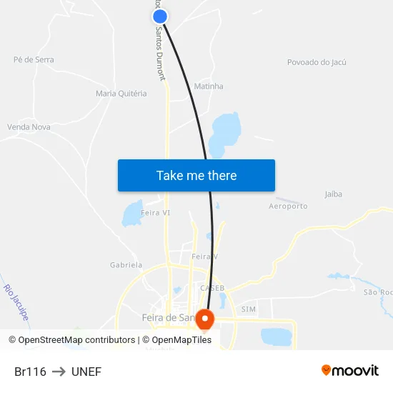 Br116 to UNEF map