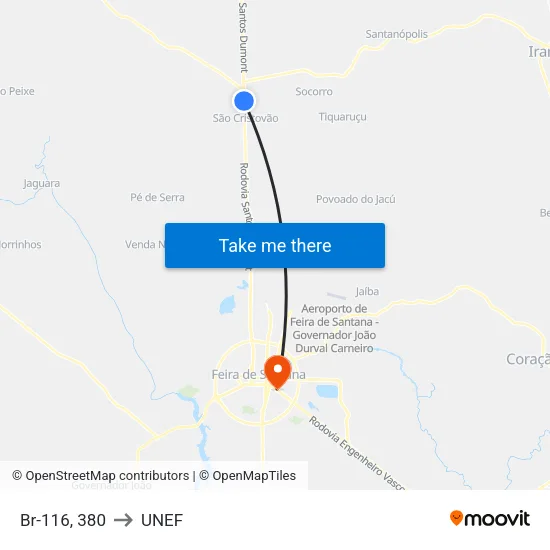 Br-116, 380 to UNEF map