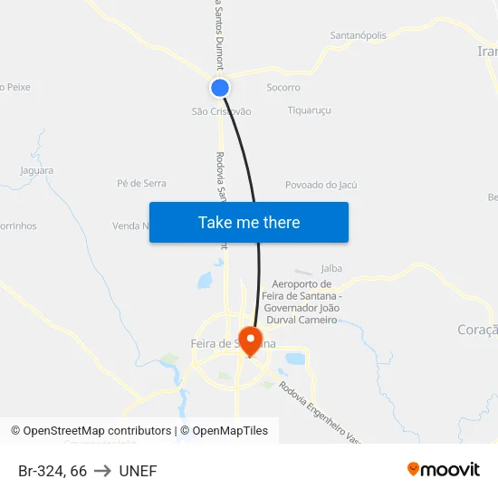 Br-324, 66 to UNEF map