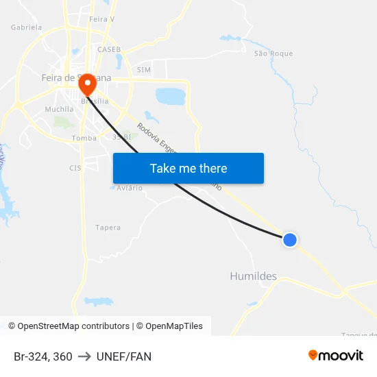 Br-324, 360 to UNEF/FAN map