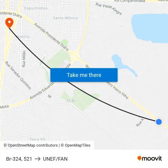 Br-324, 521 to UNEF/FAN map