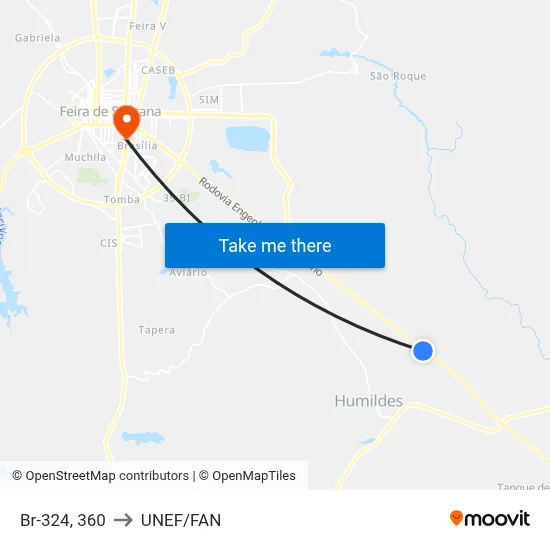 Br-324, 360 to UNEF/FAN map