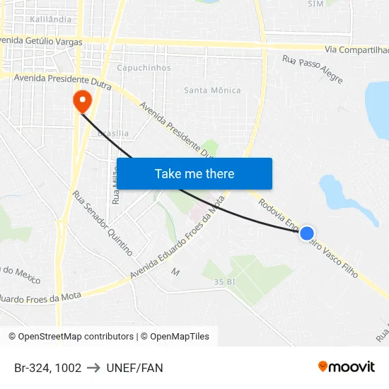 Br-324, 1002 to UNEF/FAN map