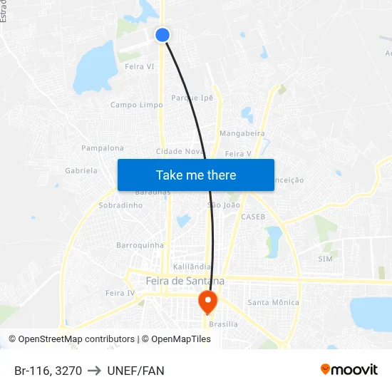 Br-116, 3270 to UNEF/FAN map