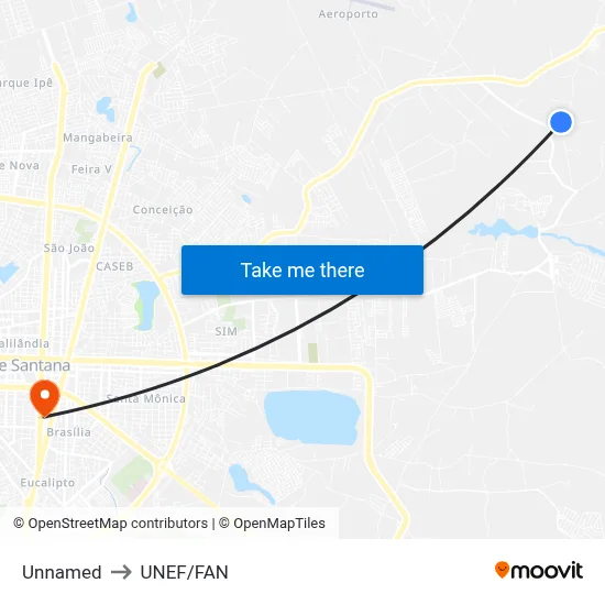 Unnamed to UNEF/FAN map