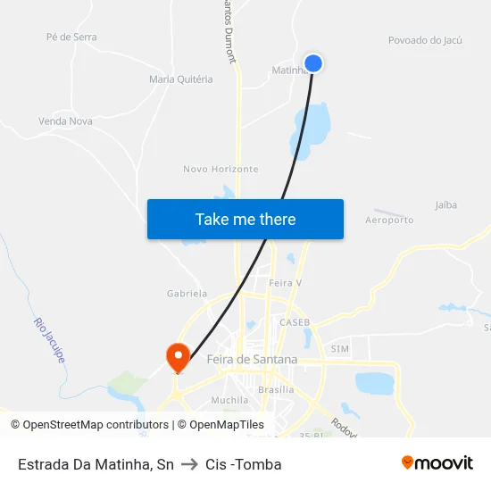 Estrada Da Matinha, Sn to Cis -Tomba map