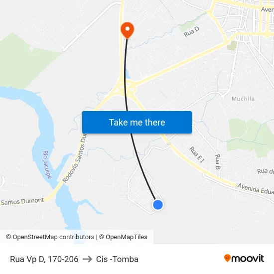 Rua Vp D, 170-206 to Cis -Tomba map