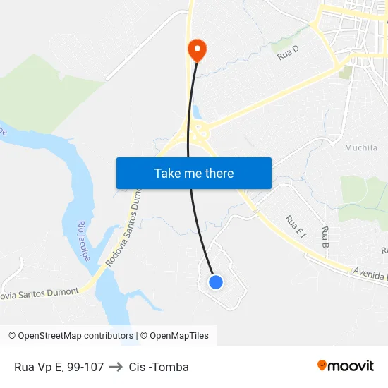Rua Vp E, 99-107 to Cis -Tomba map