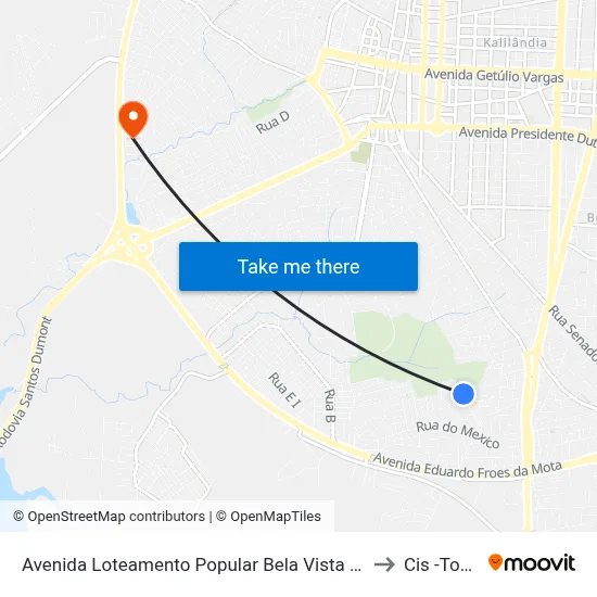 Avenida Loteamento Popular Bela Vista Do Sul, 300 to Cis -Tomba map