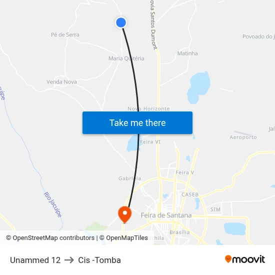 Unammed 12 to Cis -Tomba map