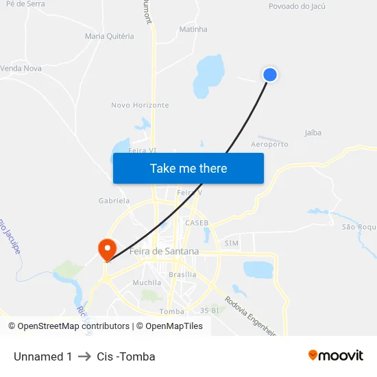 Unnamed 1 to Cis -Tomba map