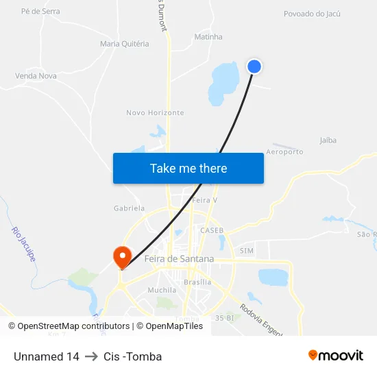 Unnamed 14 to Cis -Tomba map