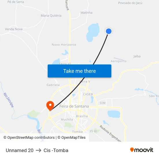 Unnamed 20 to Cis -Tomba map