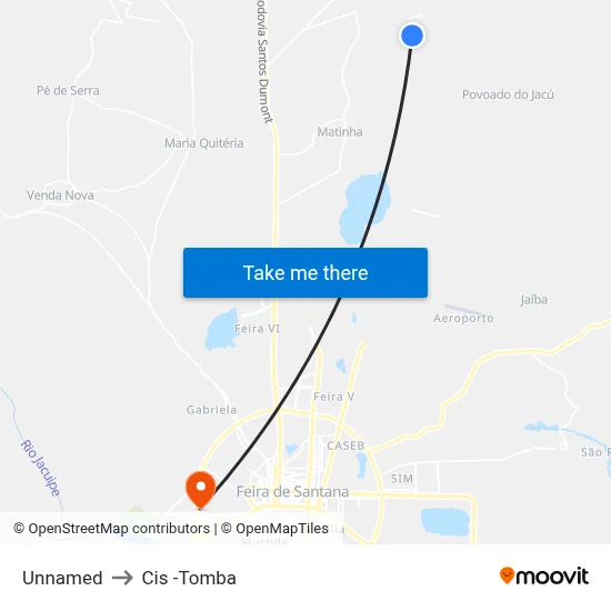 Unnamed to Cis -Tomba map