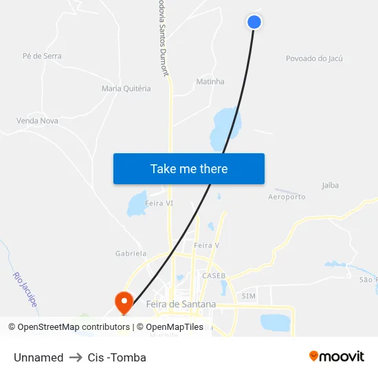 Unnamed to Cis -Tomba map