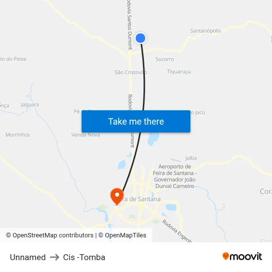 Unnamed to Cis -Tomba map