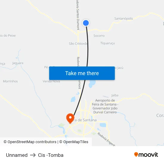 Unnamed to Cis -Tomba map