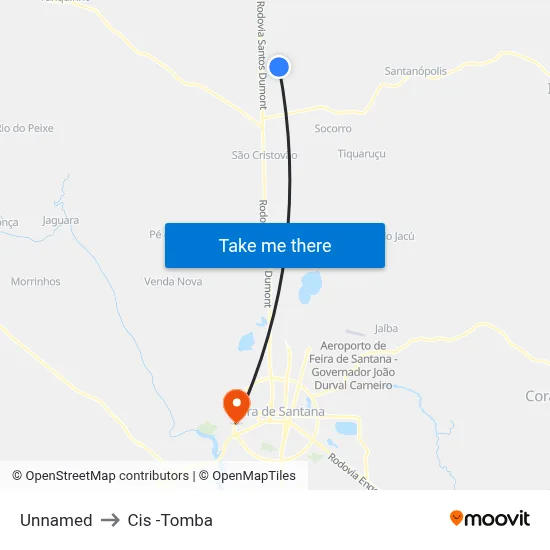 Unnamed to Cis -Tomba map