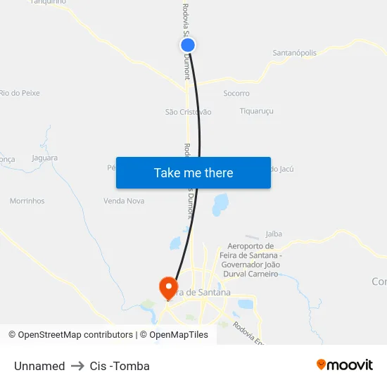 Unnamed to Cis -Tomba map