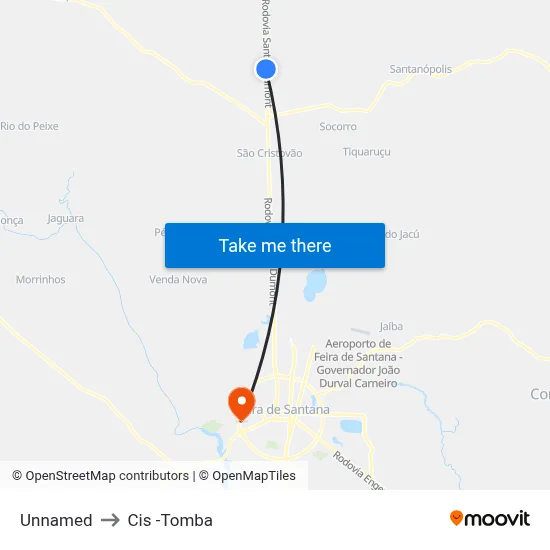 Unnamed to Cis -Tomba map