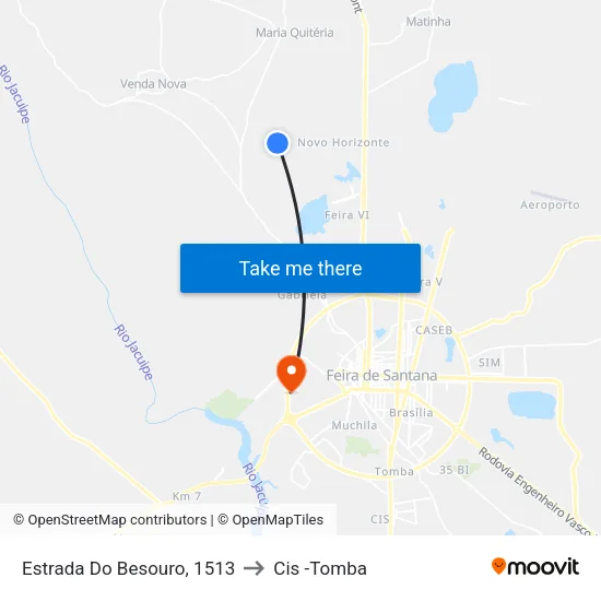 Estrada Do Besouro, 1513 to Cis -Tomba map