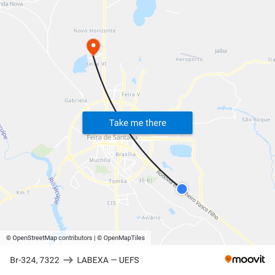 Br-324, 7322 to LABEXA — UEFS map