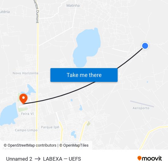 Unnamed 2 to LABEXA — UEFS map