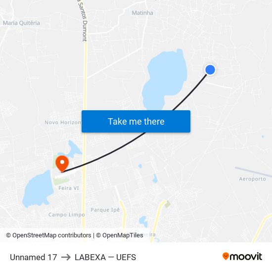 Unnamed 17 to LABEXA — UEFS map