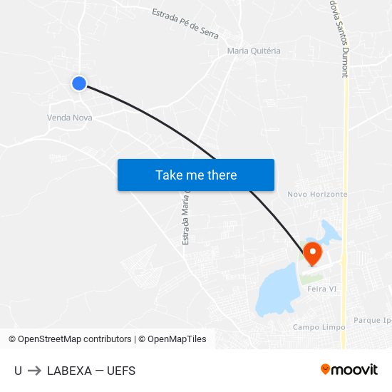 U to LABEXA — UEFS map