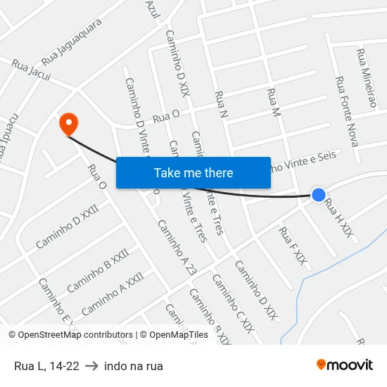 Rua L, 14-22 to indo na rua map