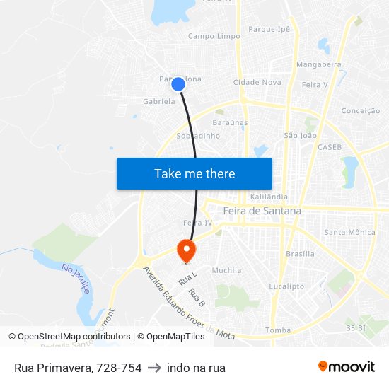 Rua Primavera, 728-754 to indo na rua map
