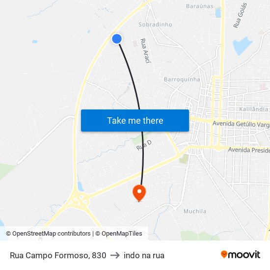 Rua Campo Formoso, 830 to indo na rua map