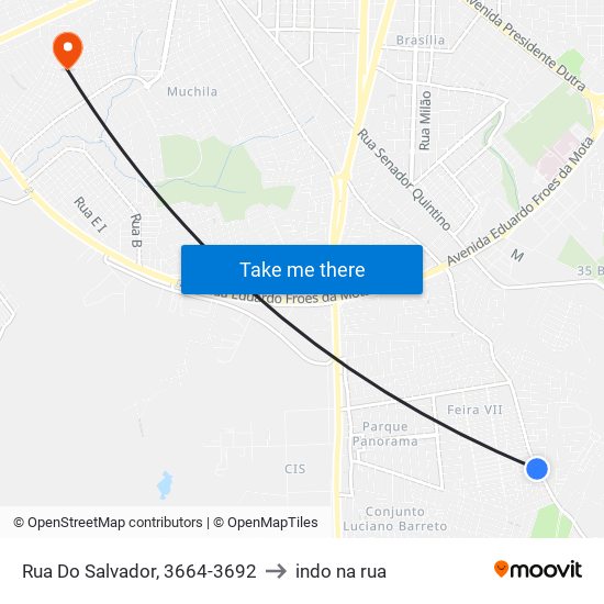 Rua Do Salvador, 3664-3692 to indo na rua map