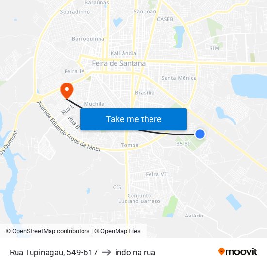 Rua Tupinagau, 549-617 to indo na rua map