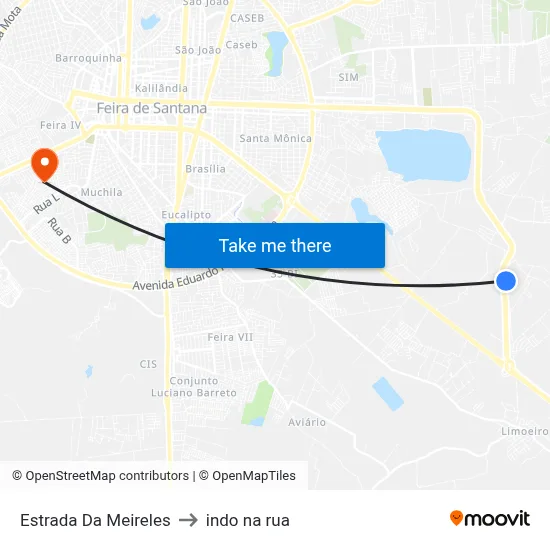Estrada Da Meireles to indo na rua map