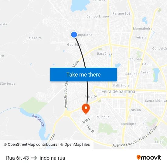 Rua 6f, 43 to indo na rua map