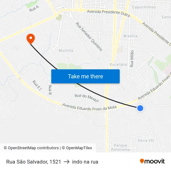 Rua São Salvador, 1521 to indo na rua map