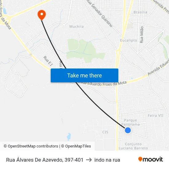 Rua Álvares De Azevedo, 397-401 to indo na rua map