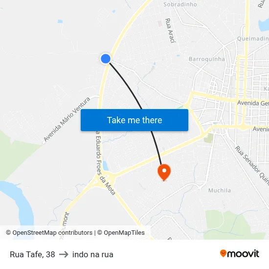 Rua Tafe, 38 to indo na rua map