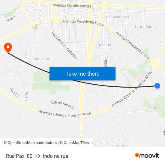 Rua Pax, 80 to indo na rua map