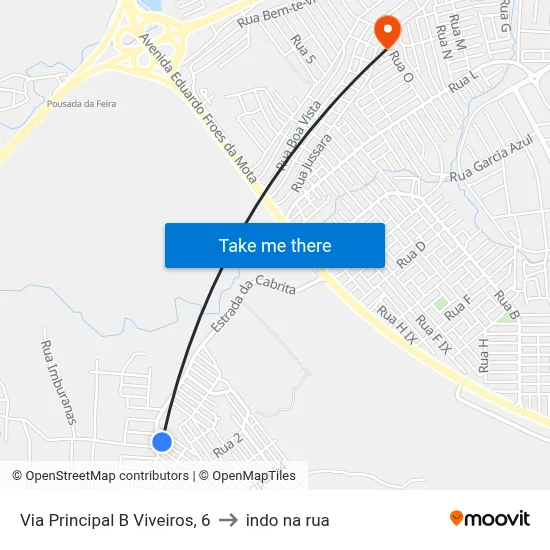 Via Principal B Viveiros, 6 to indo na rua map