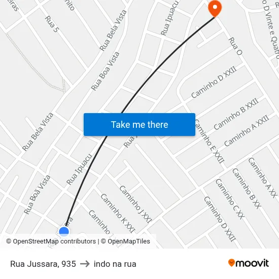 Rua Jussara, 935 to indo na rua map